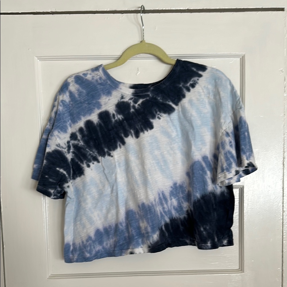 Baggy Cropped Tie Dye Tee